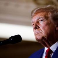 Trump speaks in Palm Beach, Florida, on Tuesday. | REUTERS 