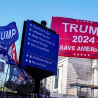 Trump 2024 merchandise is sold near the White House on Tuesday.  | REUTERS 