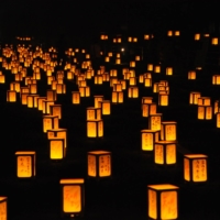 Last summer, the Amanogawa Festival was held in Bisei, Okayama Prefecture. An estimated 2,000 paper lanterns were lined up to symbolize the Milky Way. | COURTESY OF IBARA CITY