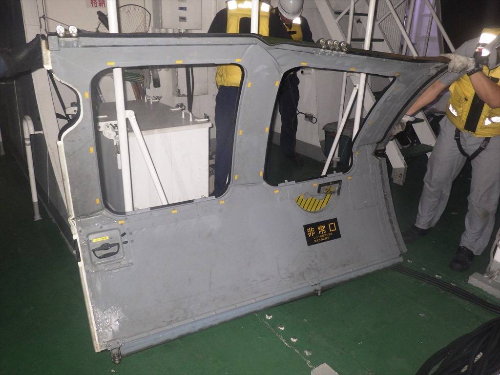 A door found during a search for a Ground Self-Defense Force helicopter that went missing Thursday near Miyako Island, Okinawa Prefecture | 11th Regional Coast Guard Headquarters