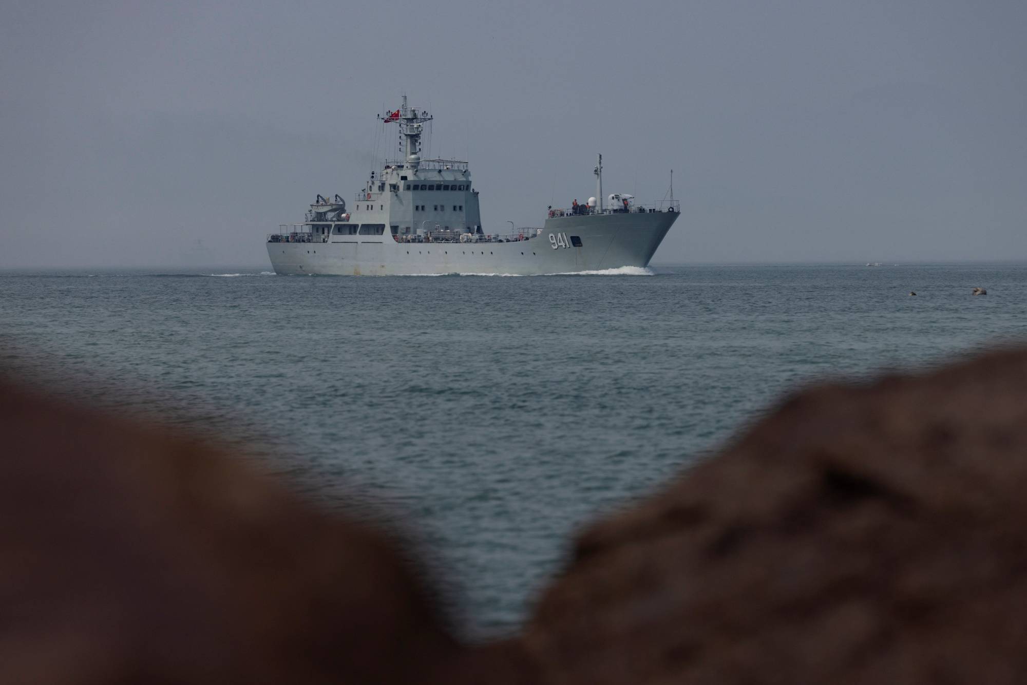 A Chinese warship takes part in a military drill off the Chinese coast near Fuzhou, Fujian Province, across from the Taiwan-controlled Matsu Islands, on Tuesday.  | REUTERS 