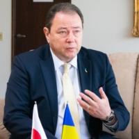 In the more than a year since the invasion of his home country began, Korsunsky has worked nonstop to deliver information about the war and support Ukrainian evacuees in Japan.  | LOUISE CLAIRE WAGNER 
