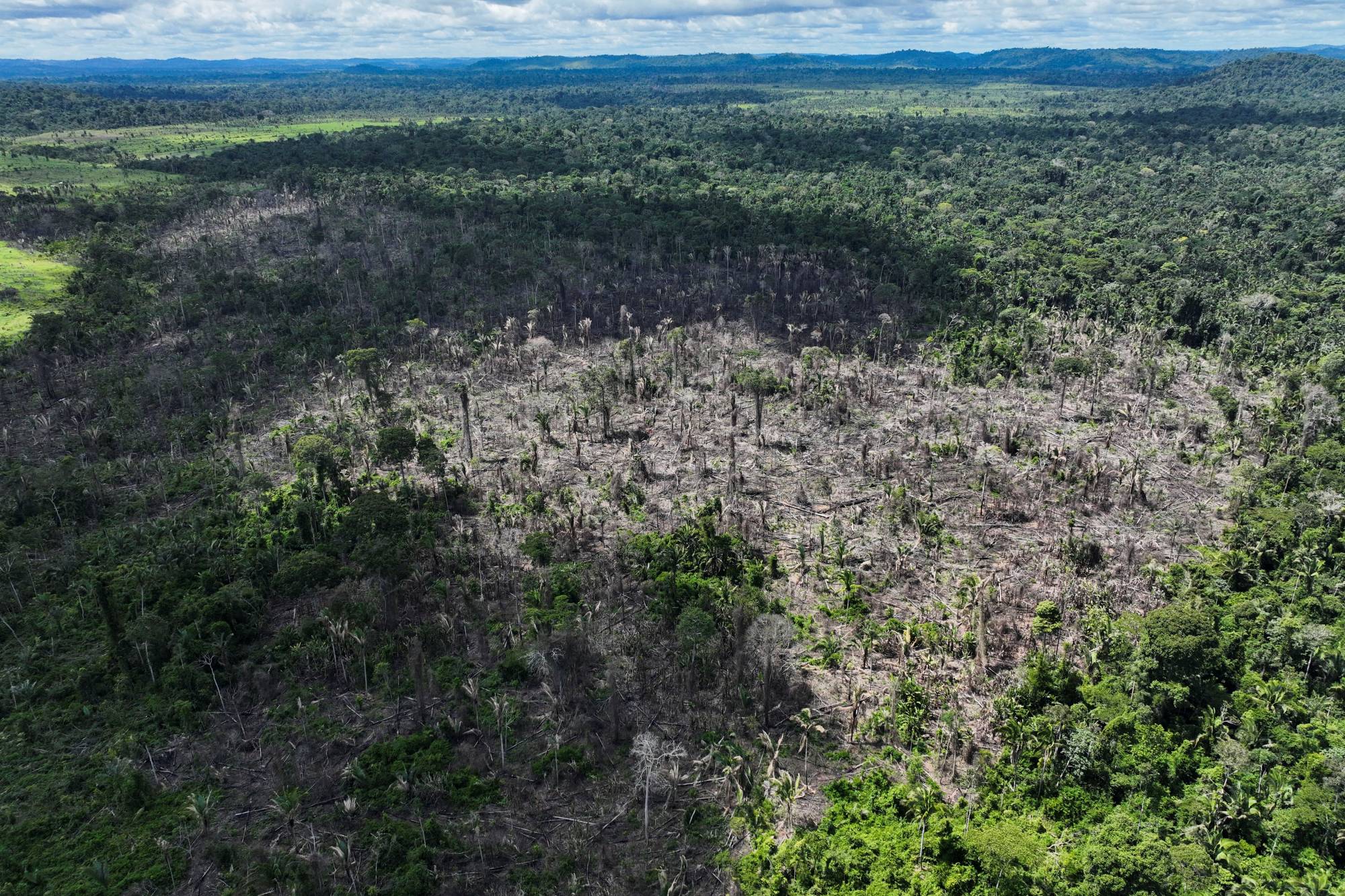 A deforested area of the Cachoeira Seca Indigenous reserve, in Uruara, Para State, Brazil, in January | REUTERS