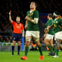 A new system developed by World Rugby will see replay officials evaluate most potential red cards before they are shown. | REUTERS