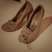 Modern yōkai invoke contemporary issues, such as a campaign against rules requiring women to wear heels in the office. | JAMES WHITLOW DELANO / THE NEW YORK TIMES
