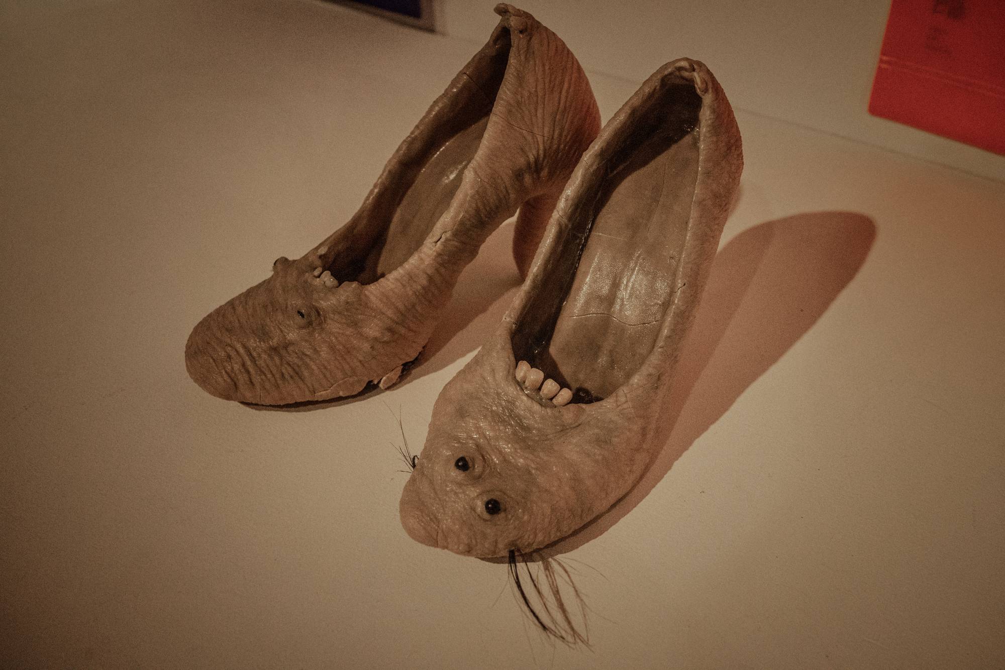 Modern yōkai invoke contemporary issues, such as a campaign against rules requiring women to wear heels in the office. | James Whitlow Delano / The New York Times