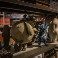 Entries from previous yōkai contests are still on display at the Yokai Art Museum. | JAMES WHITLOW DELANO / THE NEW YORK TIMES