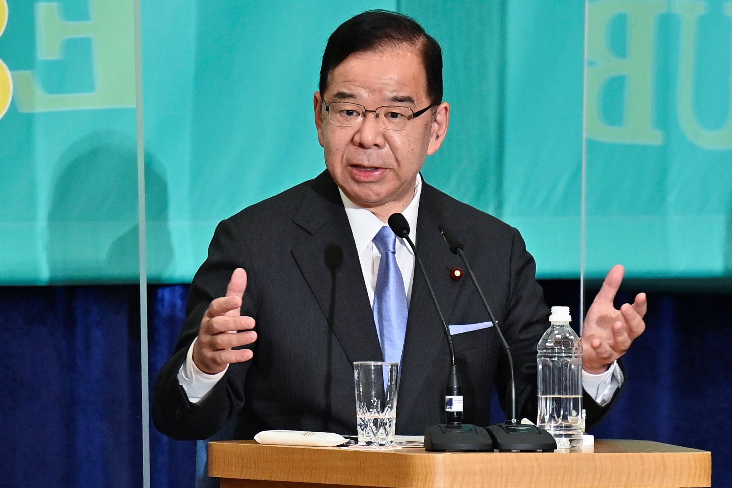 Japanese Communist Party leader Kazuo Shii attends a party debate in Tokyo in June 2022 ahead of an Upper House election. | POOL / VIA REUTERS 