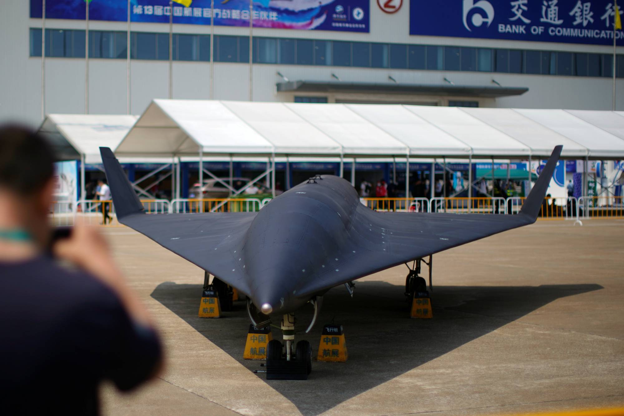 A WZ-8 high-altitude drone is seen displayed at the China International Aviation and Aerospace Exhibition, or Airshow China, in Zhuhai, Guangdong province, China, in September 2021. | REUTERS