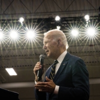 U.S. President Joe Biden delivers remarks about his economic plan to lead a manufacturing boom, grow the economy, and creating good-paying jobs in Michigan and across the country, at the SK Siltron CSS facility in Bay City, Michigan, last November.   | DOUG MILLS / THE NEW YORK TIMES
