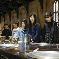 Elementary school students are invited to a Harry Potter theme park in Tokyo\'s Nerima Ward on Monday ahead of its opening in June.  | KYODO