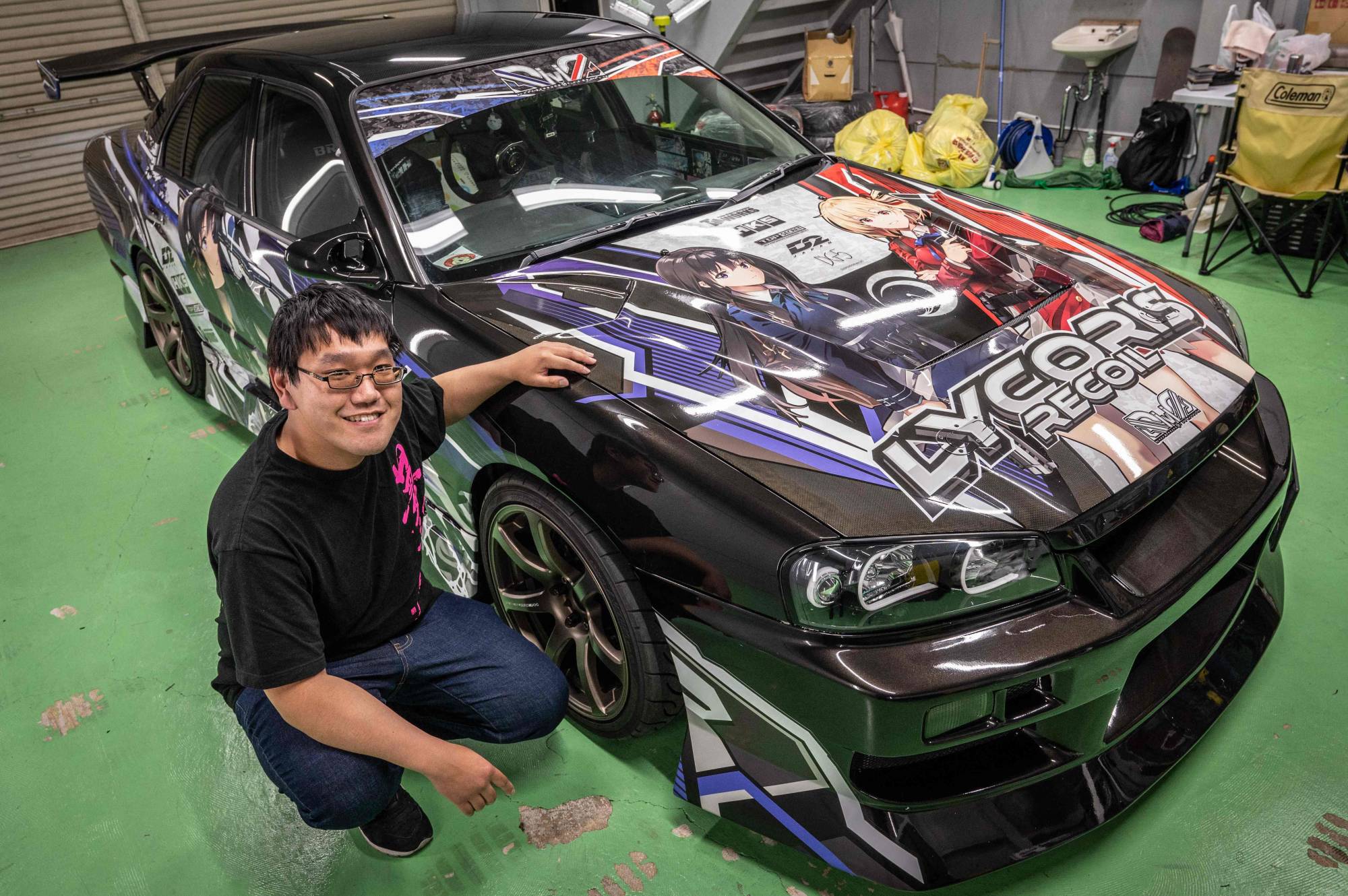 Anime wrap outlet for car