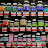 Blackmores supplements stock shelves at a Mr. Vitamins store in Sydney. Kirin | REUTERS