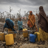 A displacement camp for people impacted by drought in Baidoa, Somalia, in September 2022. | BLOOMBERG