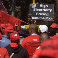 A national strike day of action march over the high cost of living, organized by the Congress of South African Trade Unions in Tshwane | BLOOMBERG
