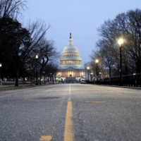The U.S. Capitol building in Washington. Both Democrats and Republicans are digging in ahead of a high-stakes May 9 White House meeting. | BLOOMBERG