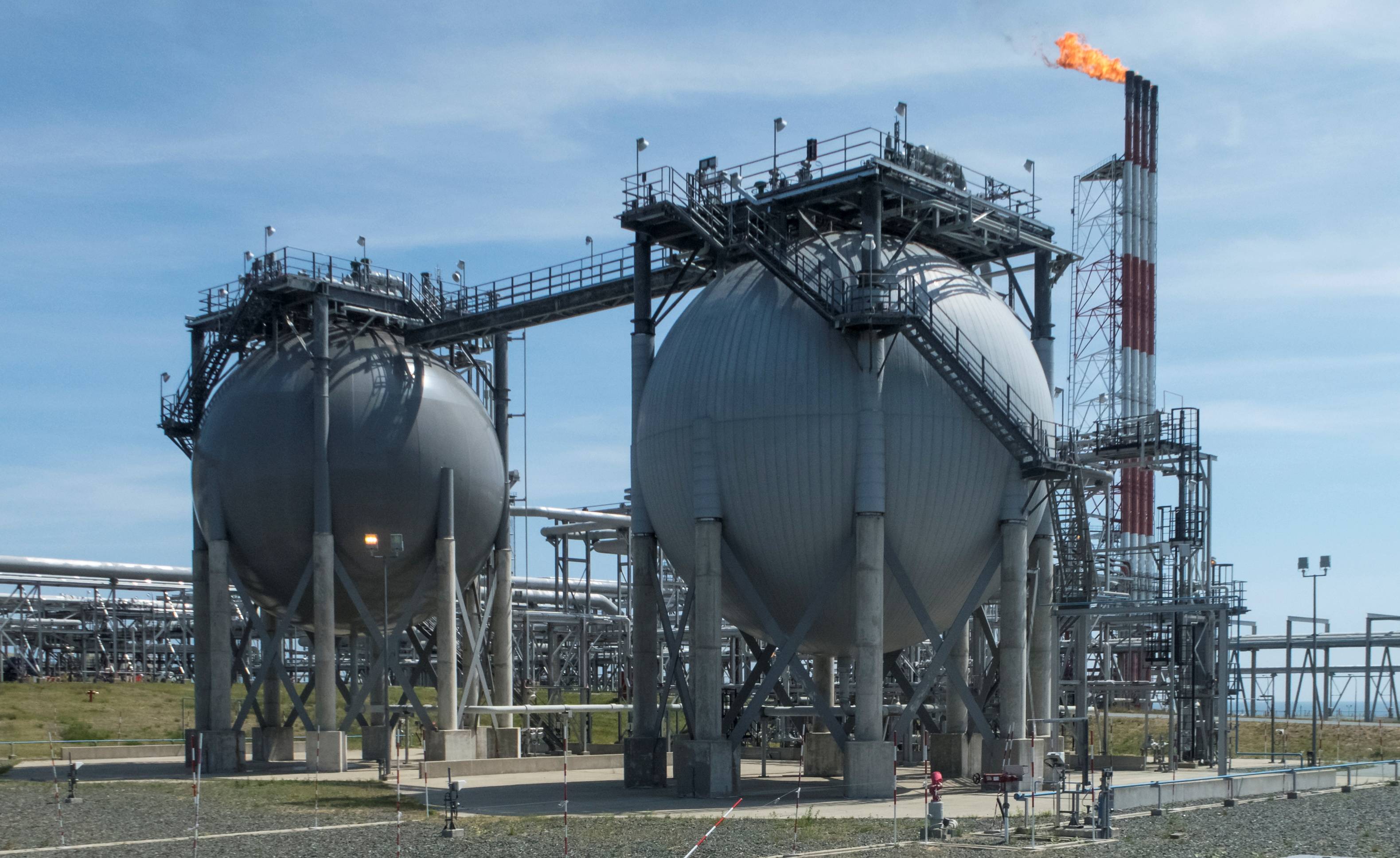 A liquefied natural gas plant on the Pacific island of Sakhalin, Russia, in 2021 | REUTERS