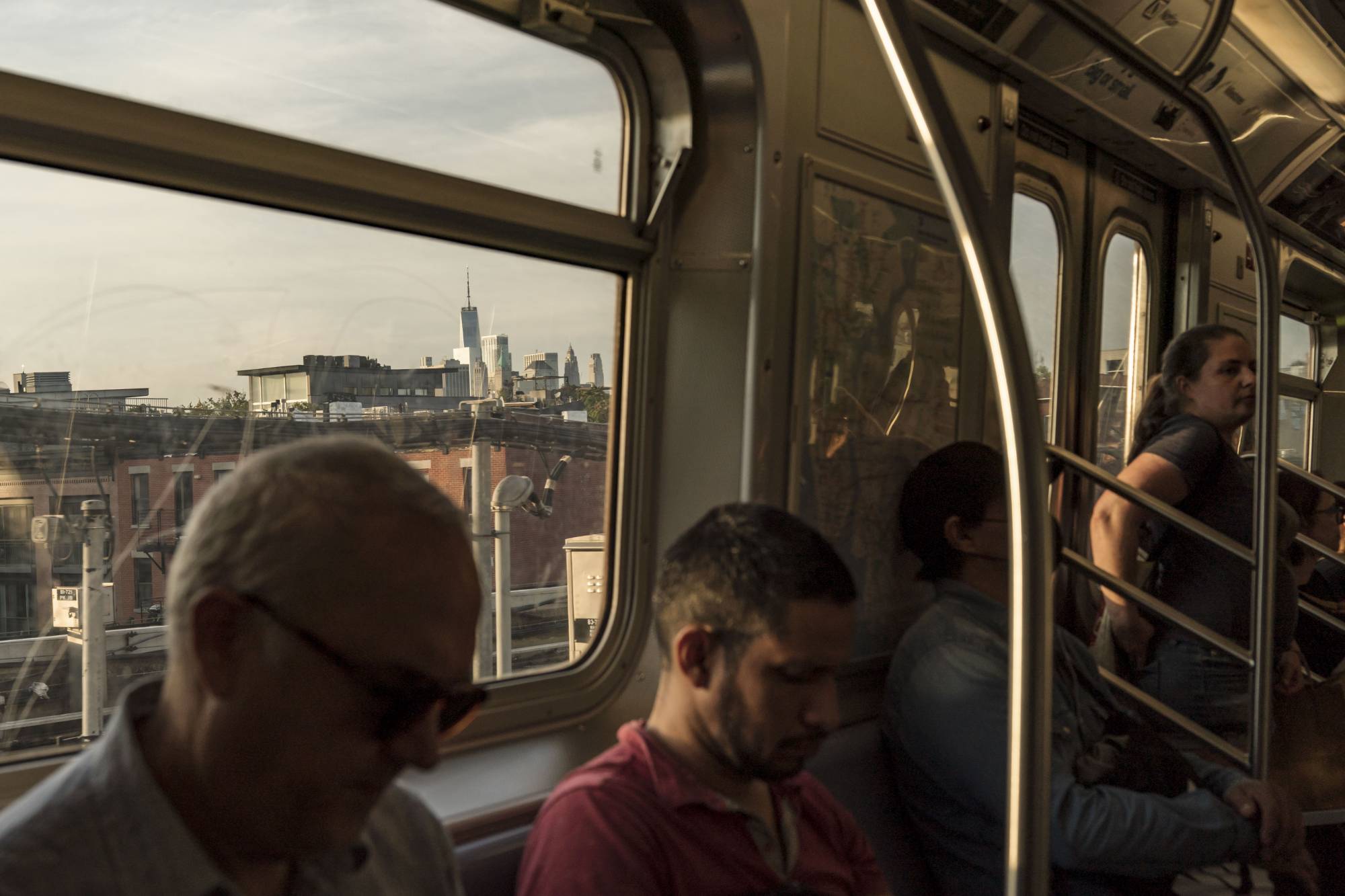 Passengers on the subway in Manhattan. Jordan Neely had frequent encounters with hospitals and the criminal and mental health systems, and was on a city list of homeless people whom officials were most concerned about. | Karsten Moran / The New York Times