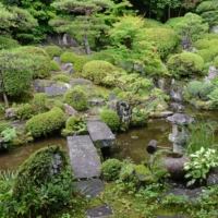 A garden in Kiso, Fukushima Prefecture, luxuriating in the summer rains | STEPHEN MANSFIELD
