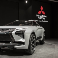 A Mitsubishi Motors e-Evolution concept SUV on display at the Beijing International Automotive Exhibition in Beijing in April 2018 | BLOOMBERG
