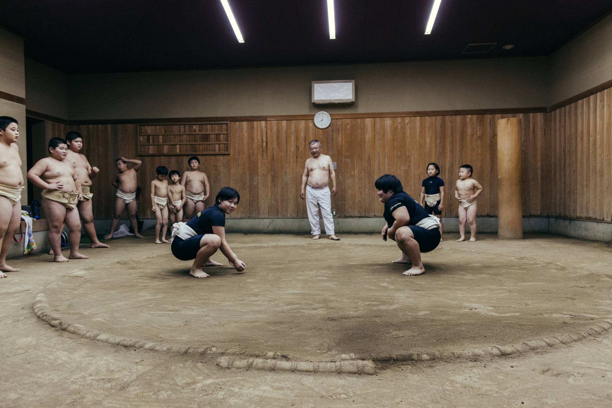Yulia Skogoreva’s award-winning project “Salt and Tears” features female sumo wrestlers in the ring. | © YULIA SKOGOREVA