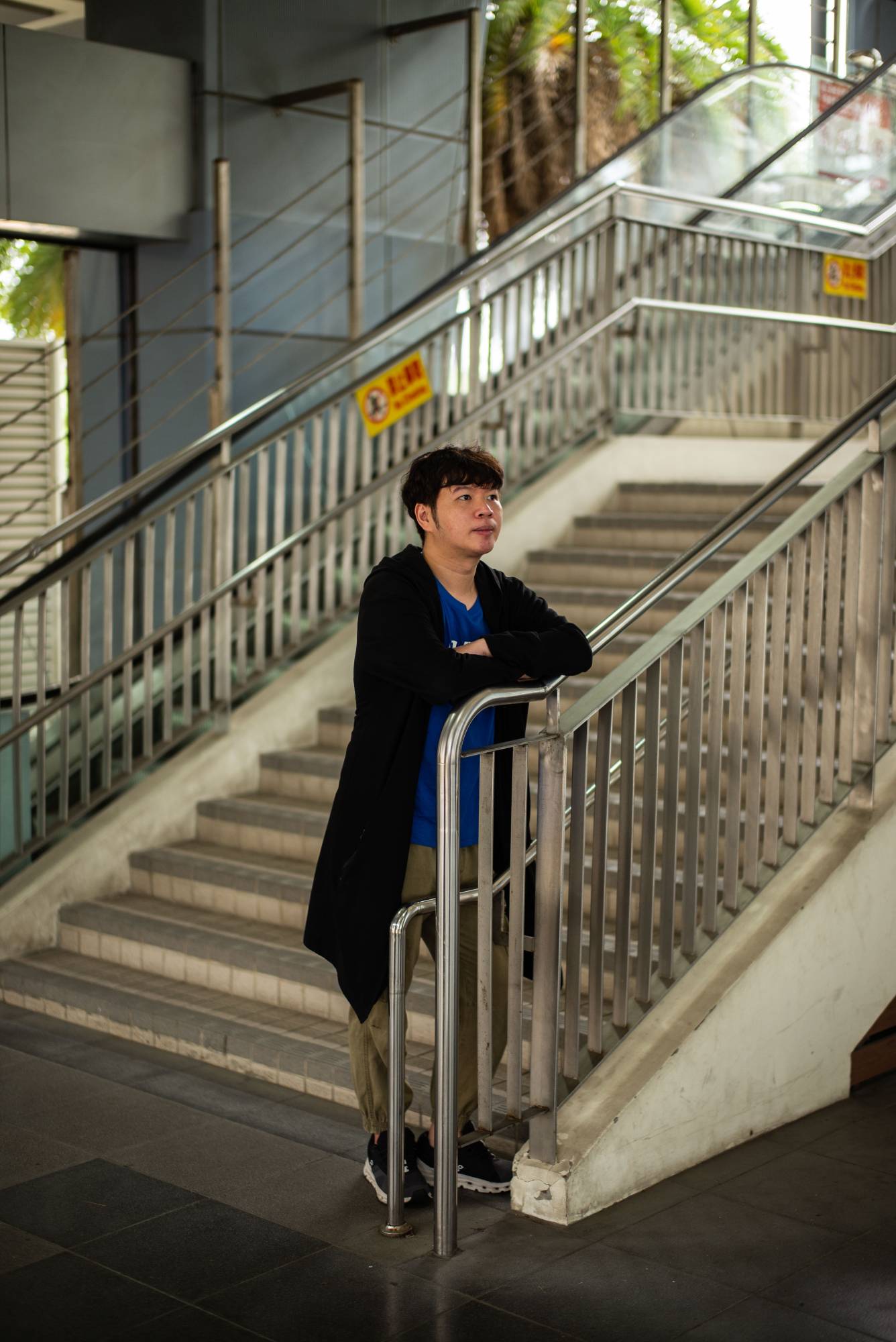 Royale Lee in Tainan, Taiwan, earlier this month. He left his job at TSMC after five years, forgoing an annual salary of $105,000 a year. | Lam Yik Fei / The New York Times