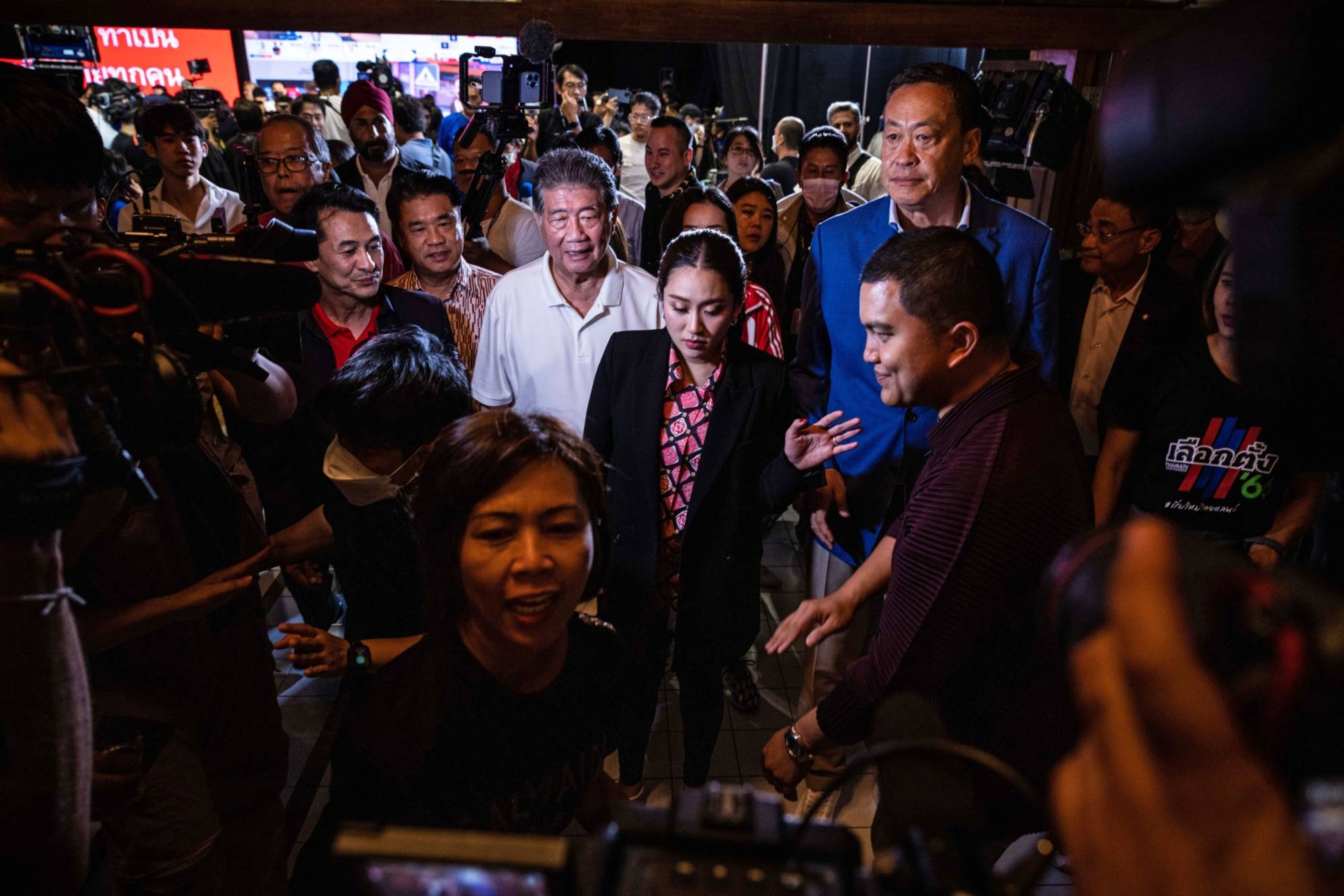 Paetongtarn Shinawatra, daughter of former Thailand Premier Thaksin Shinawatra and a front-runner for prime minister, on Sunday | Bloomberg 