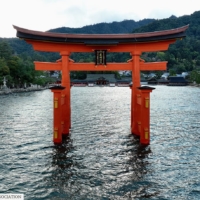 Itsukushima Shrine’s Grand Torii Gate is one of Hiroshima’s most well-known symbols.