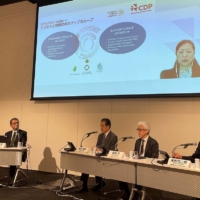 The Japan Climate Initiative holds a news conference in Sapporo on April 12, ahead of the G7 Ministers’ Meeting on Climate, Energy and Environment. | JCI