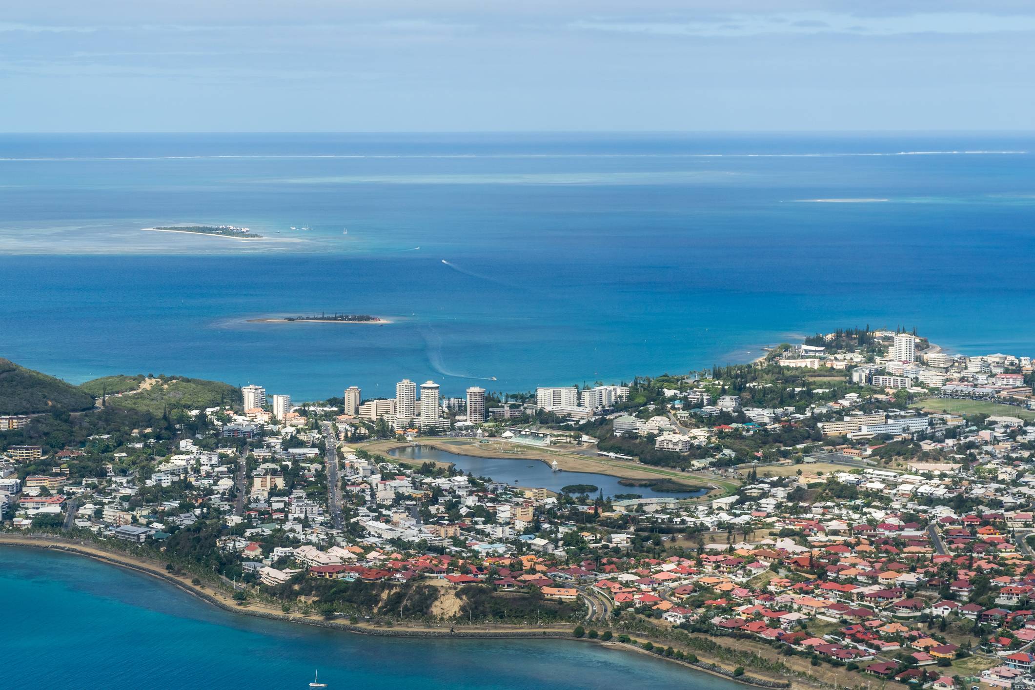 Noumea bay in New Caledonia. New Caledonia lifted its tsunami warning to citizens after a 7.7-magnitude earthquake struck on Friday in the Pacific Ocean southeast of the territory. | GETTY IMAGES
