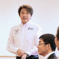Masahiko Kondo visits the Oita Prefectural Government office on Friday  | KYODO 