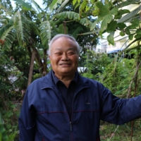 Teruo Higa, professor emeritus of horticulture at the University of the Ryukyus in Okinawa Prefecture, has played a key role in the popularization of bokashi, a fermentation-based fertilization method. | COURTESY OF TERUO HIGA

