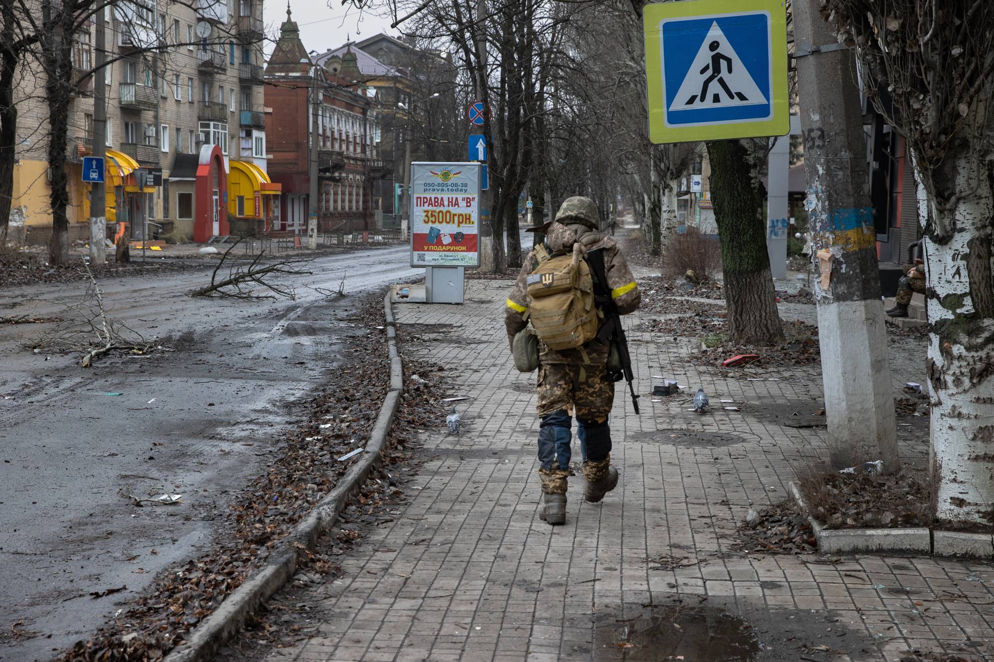 A member of Ukraine’s military in Bakhmut, Ukraine, in December.  | Tyler Hicks / The New York Times
