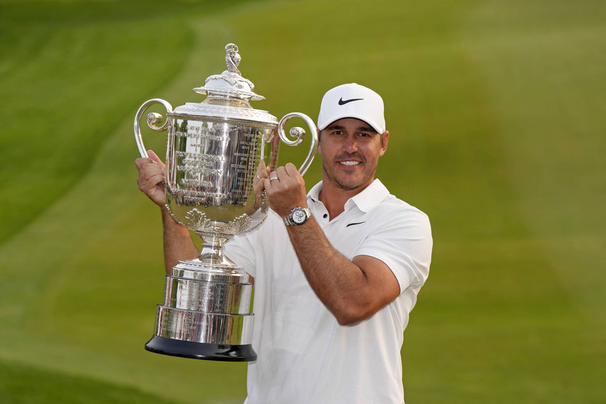 Brooks Koepka won the PGA Championship at Oak Hill Country Club in Rochester, New York, on Sunday to earn his fifth major title.  | USA TODAY / VIA REUTERS