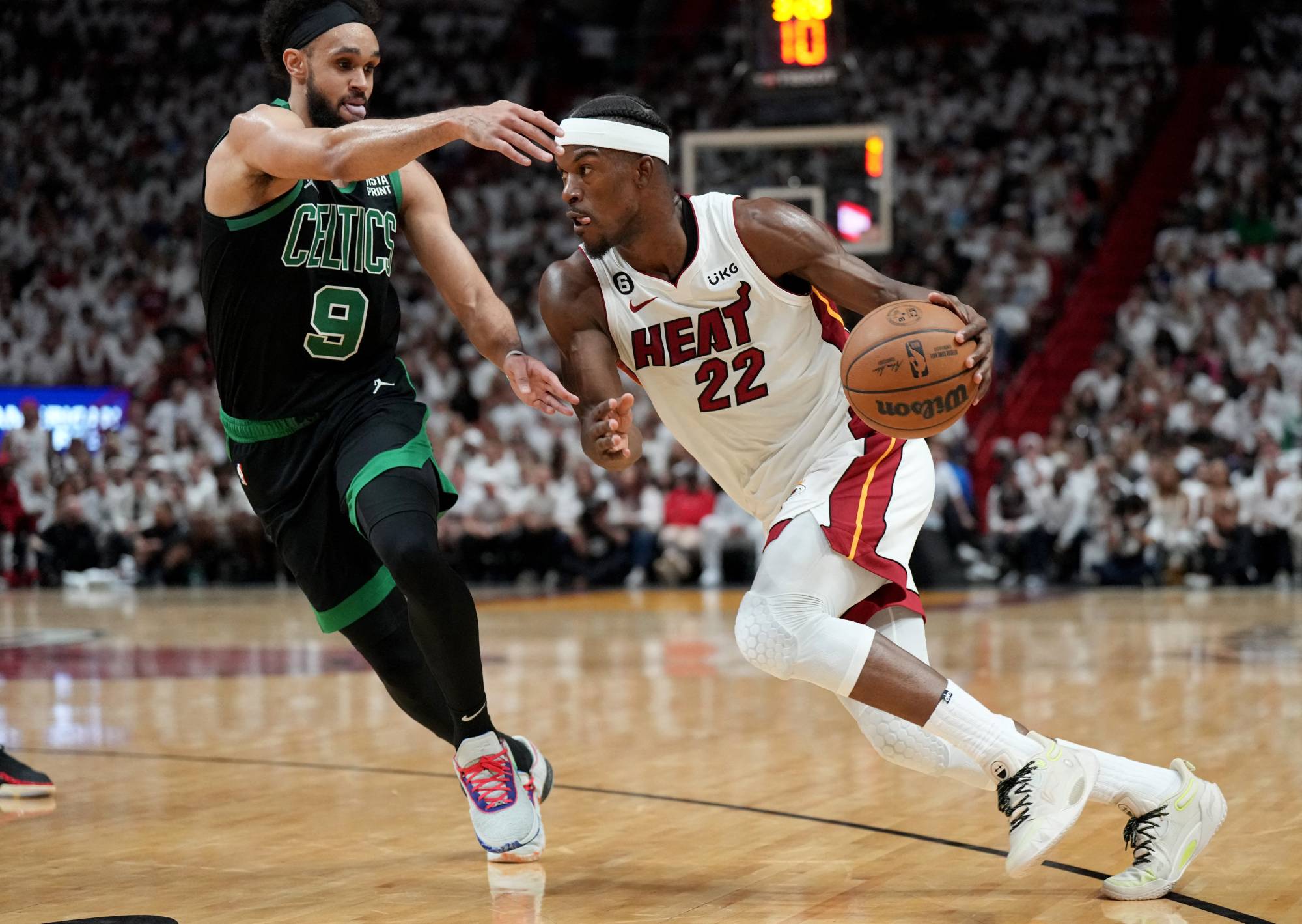 Heat blow out Celtics in Game 3 to move brink of NBA Finals
