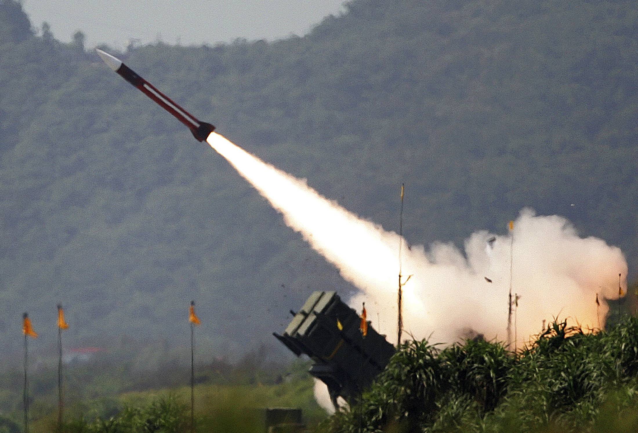 Taiwanese forces test a U.S.-made Patriot missile system. Ukraine recently claimed its military shot down a new Russian hypersonic missile using one of the high-tech air-defense launchers. | REUTERS
