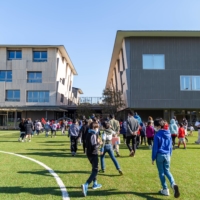 Yokohama International School relocated to a newly built campus designed by renowned architect Kengo Kuma in 2022. | YOKOHAMA INTERNATIONAL SCHOOL
