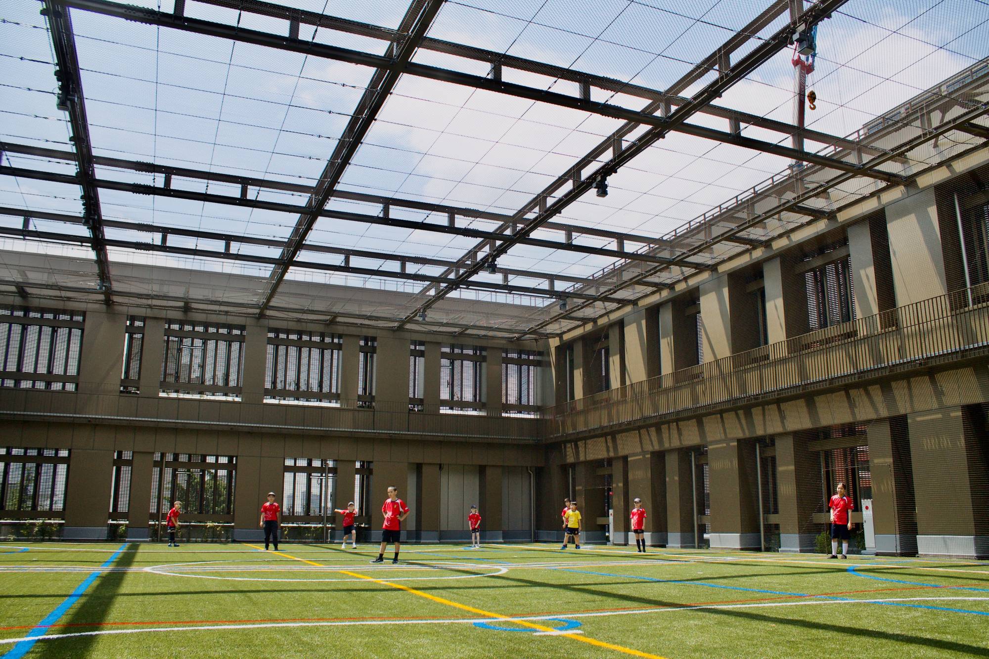The British School in Tokyo's new Sky Pitch athletic facility was unveiled on May 12. | Anika Osaki Exum