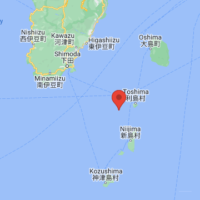 The epicenter of an earthquake on May 22 at 4:42 p.m. was located in the waters around Niijima and Kozushima | GOOGLE MAPS