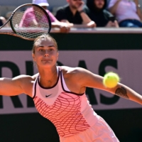 Belarus\' Aryna Sabalenka refused to comment on her nation\'s role in the war in Ukraine at the French Open on Wednesday. | AFP-JIJI