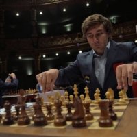 Russian grandmaster Sergey Karjakin, seen in 2016, may not participate in the upcoming World Cup. | REUTERS
