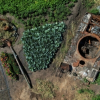 A Russian tank, destroyed during Russia\'s attack on Ukraine, in a backyard in the village of Velyka Dymerka, in the Kyiv region of Ukraine, in 2022. | REUTERS