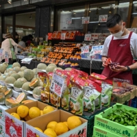 Japan\'s gross domestic product grew at an annualized 2.7% in the January-March quarter, much higher than initially estimated. | AFP-JIJI