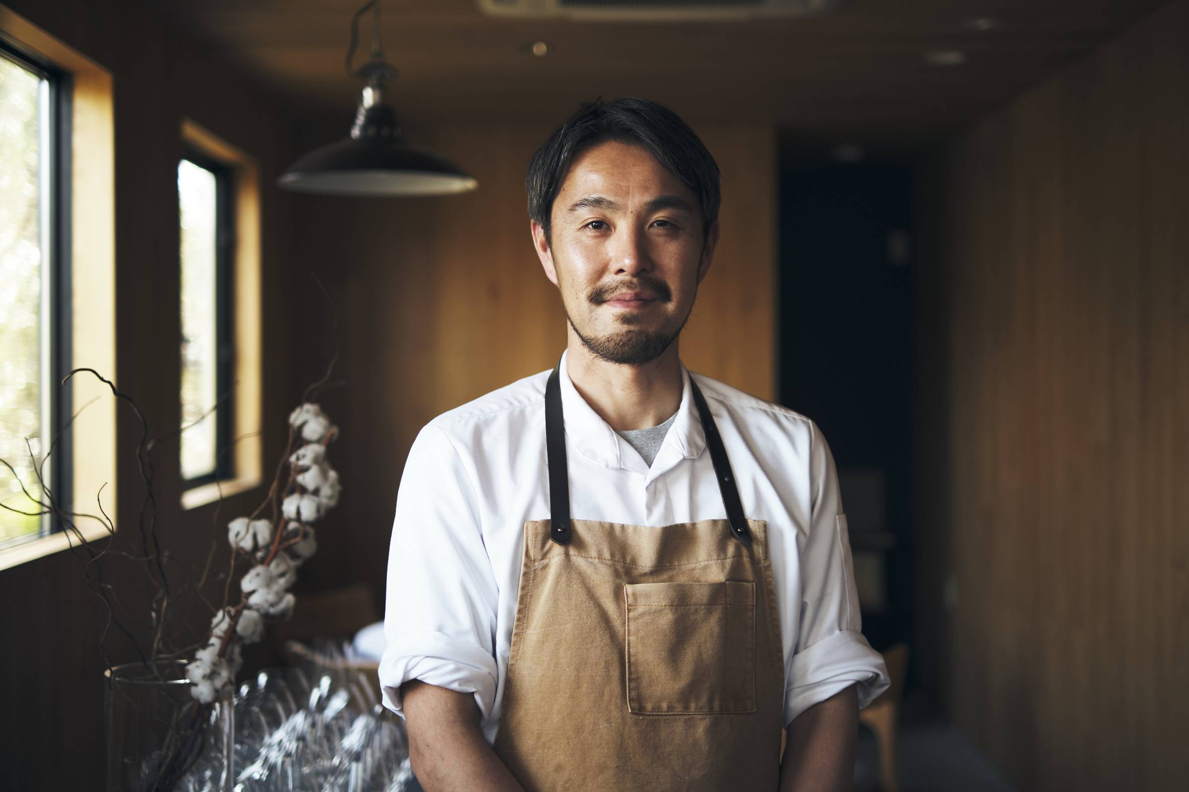 Chef Takafumi Yoshida opened Villa del Nido in 2015 on the grounds of his family home in the north of the Shimabara Peninsula in Nagasaki Prefecture. | KOUTAROU WASHIZAKI