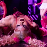 Vera Strondh dives into a dip. The move was popularized by \"Drag Race\" as a \"death drop.\" | MAKOTO NAKAGAWA
