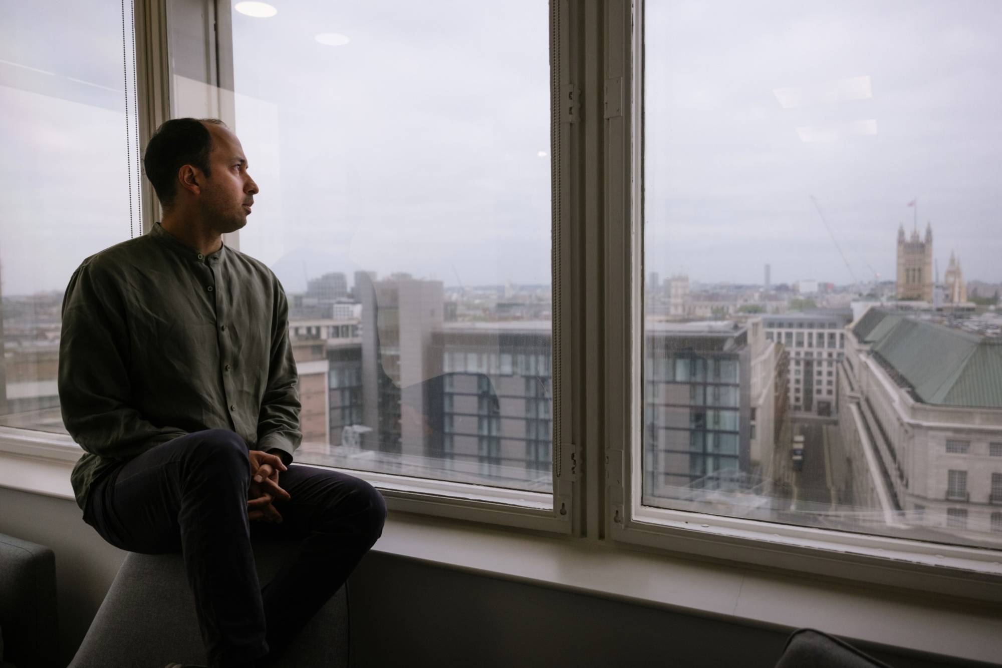 Dan Vahdat at the Huma office in London.  | Bloomberg