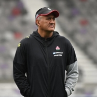 Japan head coach Jamie Joseph hopes to lead the Brave Blossoms into the knockout stage of the upcoming Rugby World Cup. | AFP-JIJI