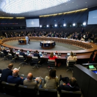 A meeting of NATO defense ministers at the alliance\'s headquarters in Brussels on Thursday | REUTERS