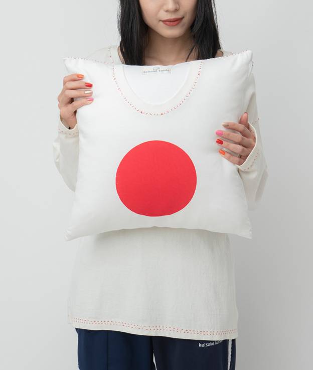 Keisuke Kanda's riffs on Japanese school uniforms and gym class gear, his Hinomaru-emblazoned designs, and his subversively phallic motifs offer an impressive exploration of national and sexual identity in a genre of fashion often dismissed as just “cute.” | COURTESY OF KEISUKE KANDA 