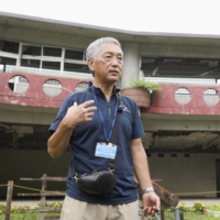 Noriyuki Suzuki, who lost his 12-year-old daughter in Japan\'s March 2011 tsunami, in Ishinomaki, Miyagi Prefecture, in September 2019 | KYODO